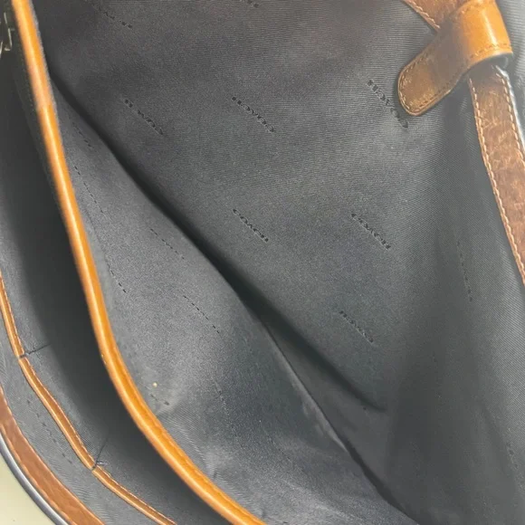 Coach Brown Metropolitan Leather Briefcase Messenger Bag - Vintage - Picture 9 of 14
